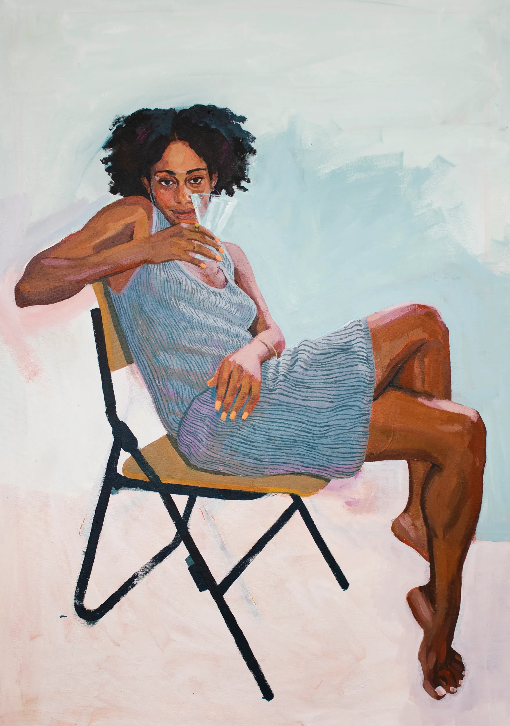 Jamila on the School Chair